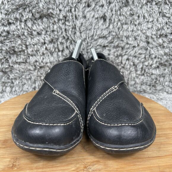 Clarks Ashland Lane Q Slip On Loafers Flats Leather Shoes Women's 11 - Picture 3 of 9